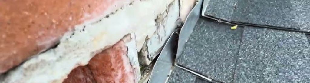 damaged chimney flashing